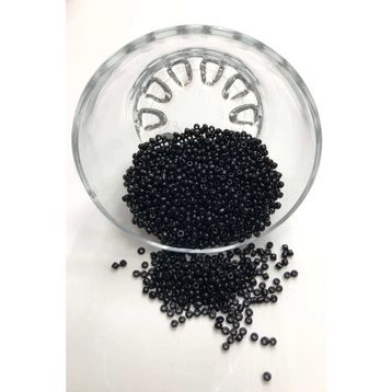 Hayalperest Boncuk 3 mm 50 gr Orta Boy Siyah Kum Boncuk