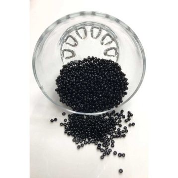 Hayalperest Boncuk 3 mm 50 gr Orta Boy Siyah Kum Boncuk