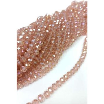 Hayalperest Boncuk 8 mm Pudra Somon Kristal Boncuk