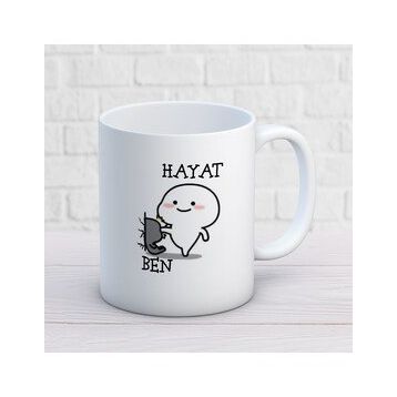 Hayat ve Ben İki Tarafı Baskılı Kupa