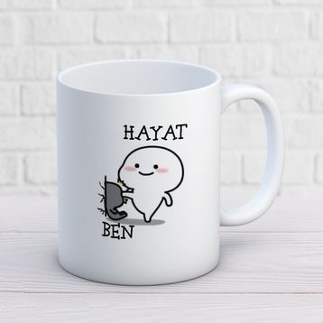 Hayat ve Ben İki Tarafı Baskılı Kupa