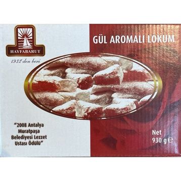 Hayfabarut 930 gr Gül Aromalı Lokum