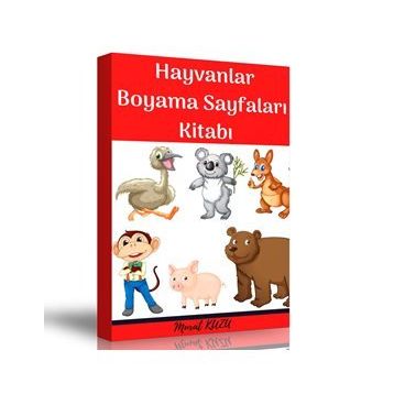 Hayvanlar Boyama Sayfaları Kitabı