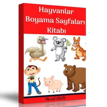Hayvanlar Boyama Sayfaları Kitabı