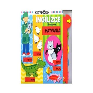 Hayvanlar Çek ve Öğren Hareketli Kartlar - Kollektif