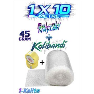 Hbnc 100 cm x 10 m 45 gr Balonlu Naylon Eşya Sarma Koruma Naylonu Patpat Ambalaj