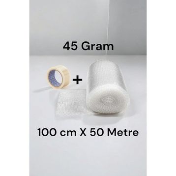 Hbnc 100 cm x 50 m 45 gr Balonlu Ambalaj Naylonu Patpat Baloncuklu Havalı Pıt Pıt