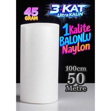 Hbnc 100 cm x 50 m 45 gr Balonlu Ambalaj Naylonu Patpat Baloncuklu Havalı Pıt Pıt