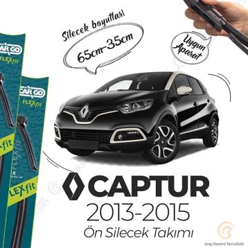 Hc Cargo Renault Captur Muz 2013-2015 Silecek Takımı