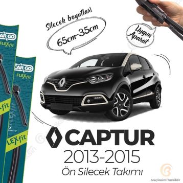 Hc Cargo Renault Captur Muz 2013-2015 Silecek Takımı