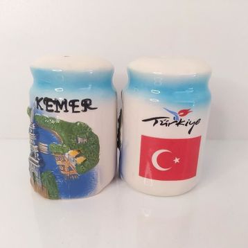 Hd Marketim Seramik İkili Tuzluk Baharatlık