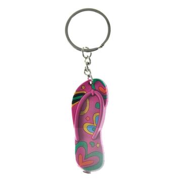 Hdmarketim 5946 Sevimli Flip Flop Terlik Figürlü Anahtarlık