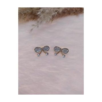 Hdmarketim Kelebek Swarovski Taşlı İncili Doğa Temalı Küpe