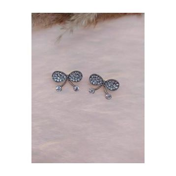 Hdmarketim Kelebek Swarovski Taşlı İncili Doğa Temalı Küpe