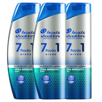Head & Shoulders 7 Fayda 1 Arada Serinletici Naneli Kepeğe Karşı Etkili 3x360 ml Şampuan