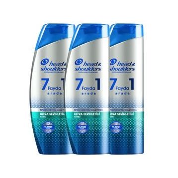 Head & Shoulders 7 Fayda 1 Arada Serinletici Naneli Kepeğe Karşı Etkili 3x360 ml Şampuan