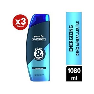 Head & Shoulders Energizing 3x360 ml Şampuan