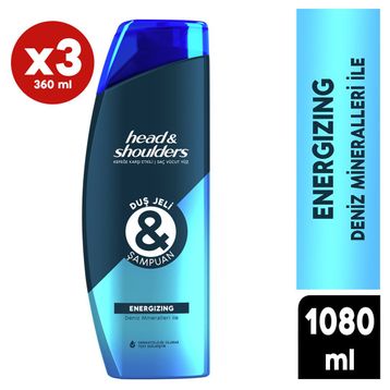 Head & Shoulders Energizing 3x360 ml Şampuan