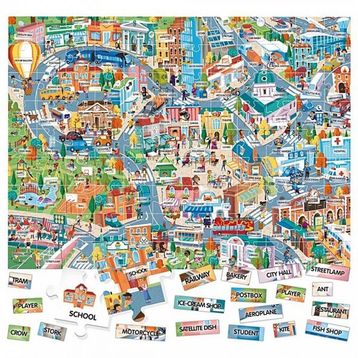 Headu 100 İngilizce Kelimeli Şehir Puzzle