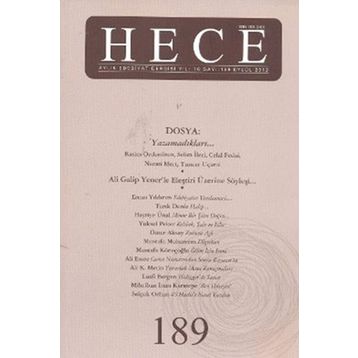 Hece Dergisi Sayı: 189 - Kolektif