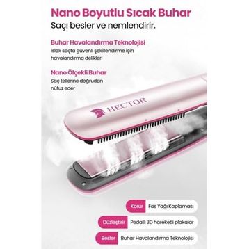 Hector HD205B Buharlı Saç Düzleştirici