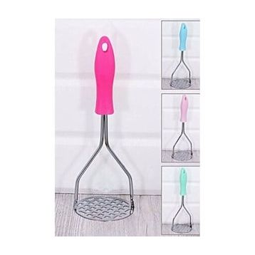 Hediye Deposu Renkli Saplı Metal Patates Ezici