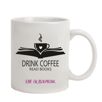 Hediye Rengi İsme Özel Tasarımlı Drınk Coffee Kupa Bardak