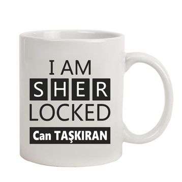Hediye Rengi İsme Özel Tasarımlı Sherlock Kupa Bardak