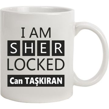 Hediye Rengi İsme Özel Tasarımlı Sherlock Kupa Bardak