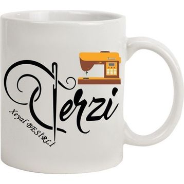 Hediye Rengi İsme Özel Terzi Temalı Kupa Bardak