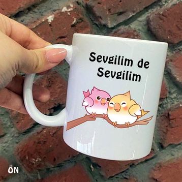Hediyeci Abla Size Özel Hayatımda Hayatım Sevgilimde Sevgilim Seramik Baskılı Beyaz Kupa Bardak
