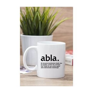Hediyedukkani Abla Kelime Anlamı Siyah Kupa Bardak