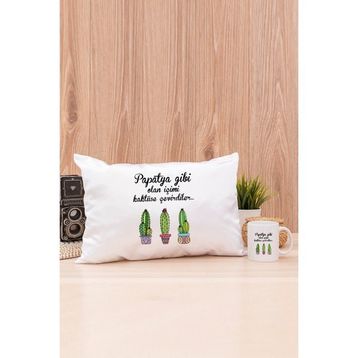 Hediyedukkani HD-S1001-339-BE Içimi Kaktüse Çevirdiler Beyaz Kupa Bardak ve Altlığı