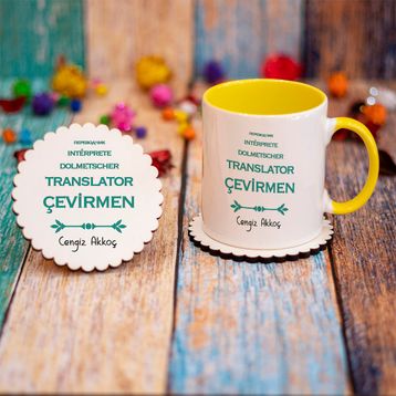Hediyehanem 115S4BFJ Çevirmen Kupa Bardak