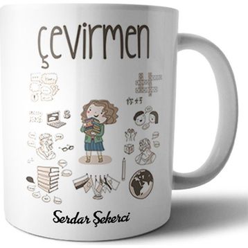 Hediyehanem 115S4BFJ Çevirmen Kupa Bardak