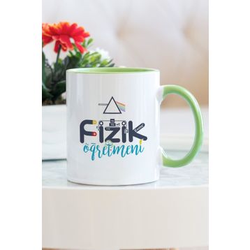 Hediyehanem 1190BW8LZ Fizik Öğretmeni Yeşil Kupa Bardak