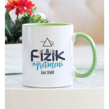 Hediyehanem 1190BW8LZ Fizik Öğretmeni Yeşil Kupa Bardak