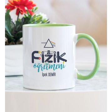 Hediyehanem 1190BW8LZ Fizik Öğretmeni Yeşil Kupa Bardak