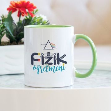 Hediyehanem 1190BW8LZ Fizik Öğretmeni Yeşil Kupa Bardak