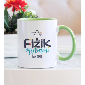 Hediyehanem 1190BW8LZ Fizik Öğretmeni Yeşil Kupa Bardak
