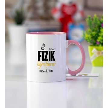 Hediyehanem 119I5CPG2 Fizik Öğretmeni Pembe Kupa Bardak