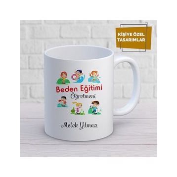 Hediyelen HDYLN26BEDENAHTKP Beden Eğitimi Öğretmeni Kupa Bardak ve Anahtarlık Set