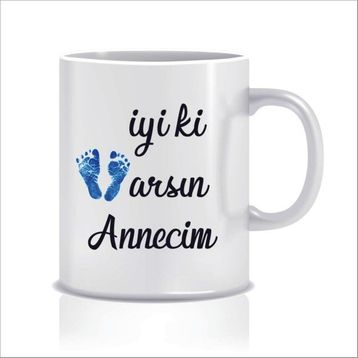 Hediyenza İyi Ki Varsın Annecim Tasarım Kupa Bardak