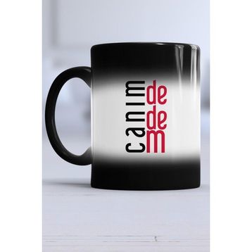 Hedizu Dedeye Hediye Canım Dedem Siyah Kupa