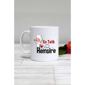 Hedizu En Tatlı Hemşire-2 Beyaz Kupa