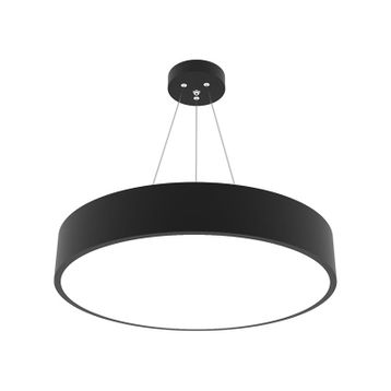 Hegza Lighting Drum-40 Ledli Siyah Modern Avize