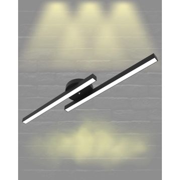 Hegza Lighting Marea Plafonyer Siyah 3000K Sarı Işık Modern Led Avize
