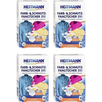 Heitmann 4 Kutu 20'li Renk Koruyucu ve Kir Tutucu Mendil