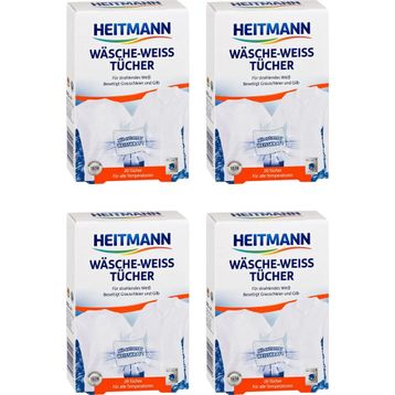 Heıtmann 4 Kutu 40 Yıkama Çamaşır Beyazlatıcı Mendili Pratik Kullanım