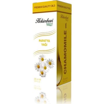 Hekimhan 20 ml Papatya Yağı Bitkisel Yağ Organik Yağ (3 adet)